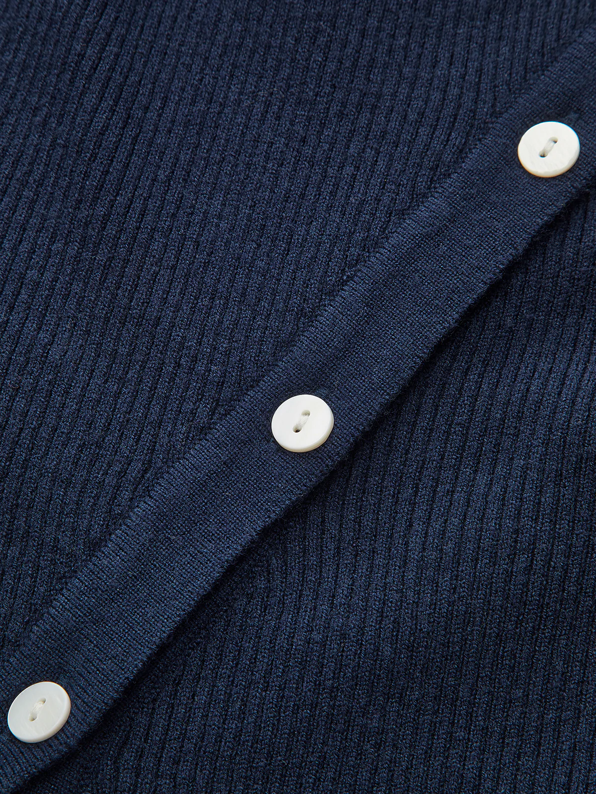 Asymmetric Lapel Button Front Knit Top