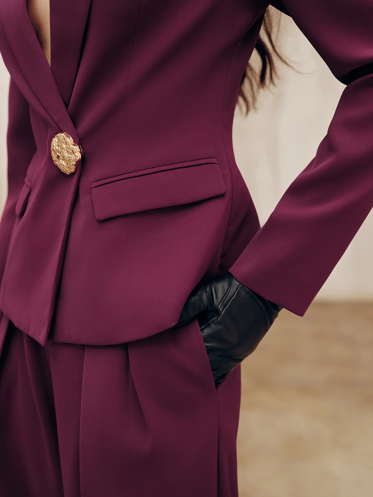 Metal Detail Tailored Blazer