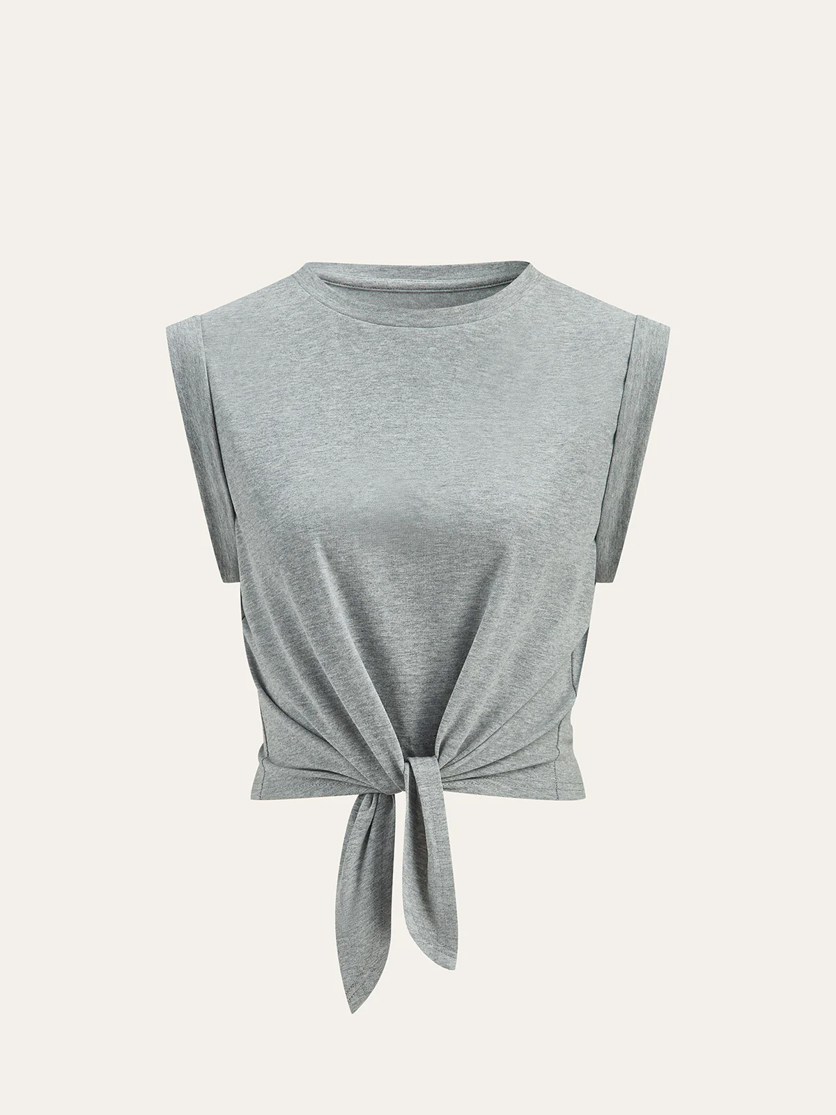 Cotton Knotted T-Shirt