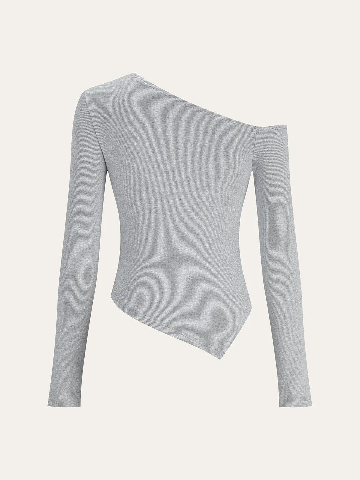 One-Shoulder Long Sleeve Top and Pants Set