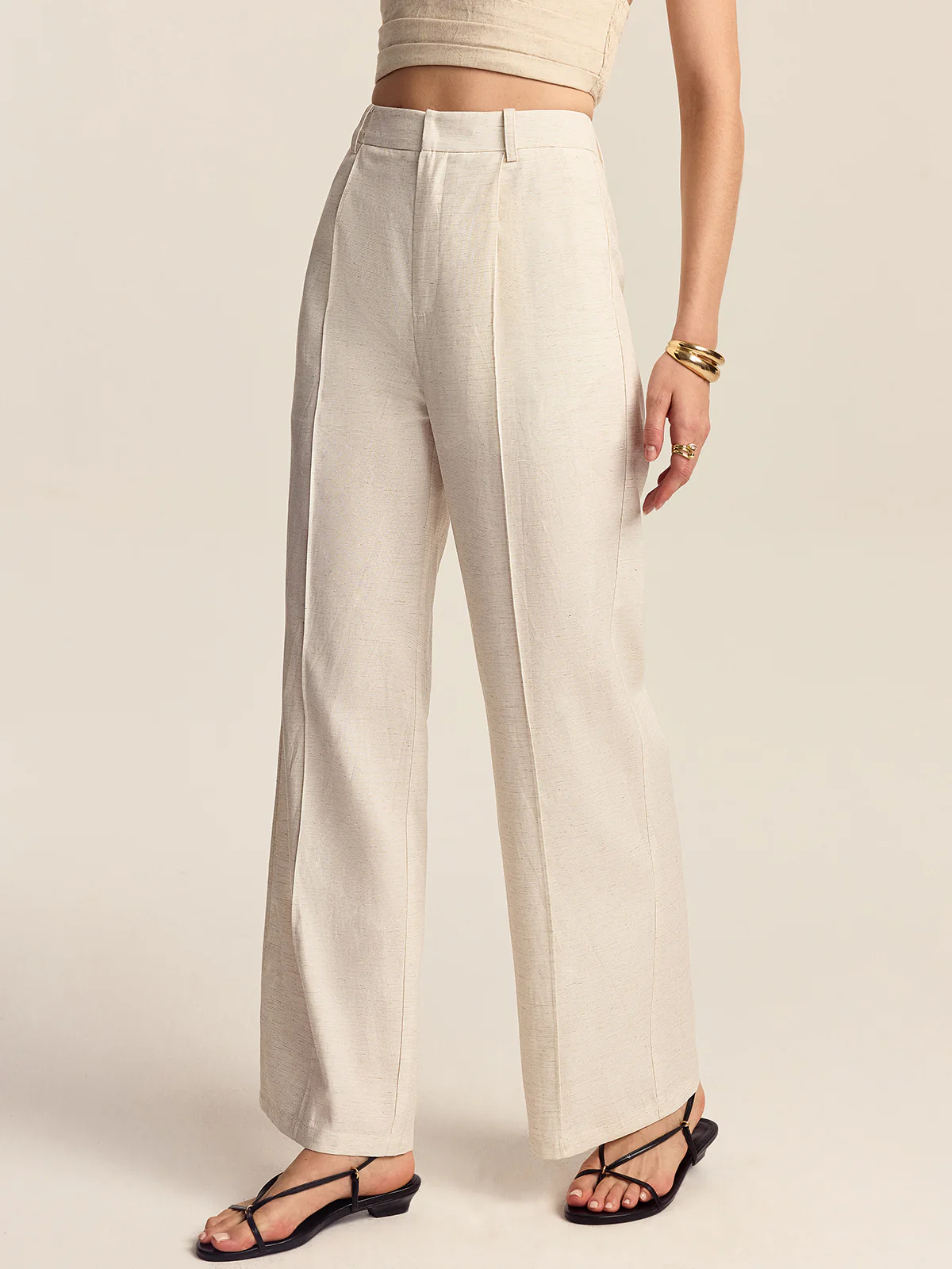 Tencel-Linen Blend Trousers
