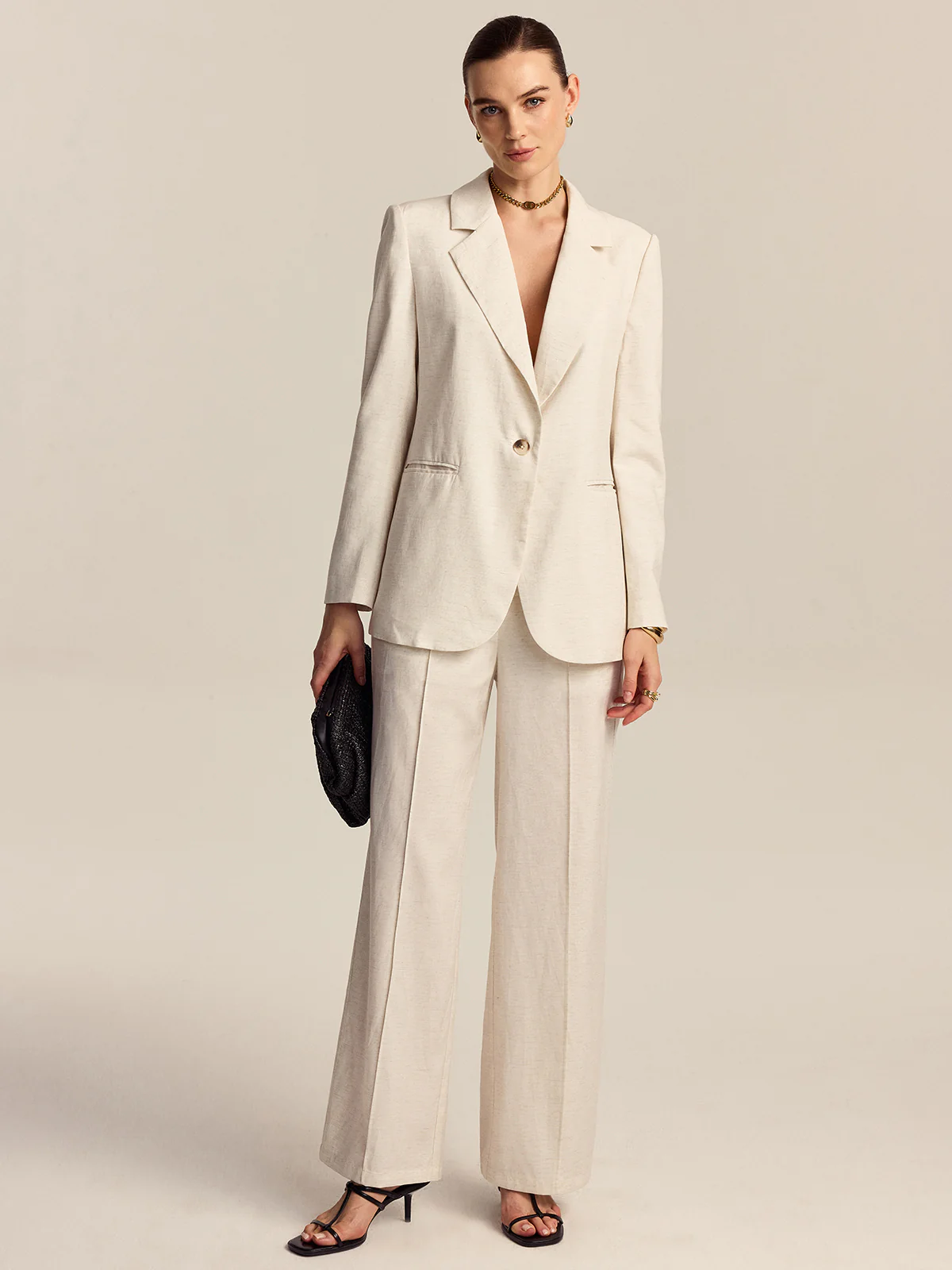 Tencel-Linen Blend Trousers