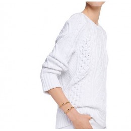 Tory Burch Metal Cuff Worn Tory Silver