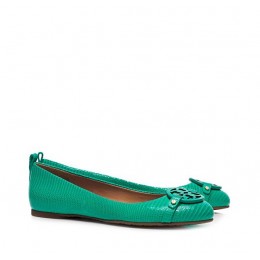 Tory Burch Mini Miller Flat Pond Green
