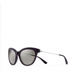 Tory Burch Metal-Temple Cat-Eye Sunglasses Ty Milky Smoke Silver