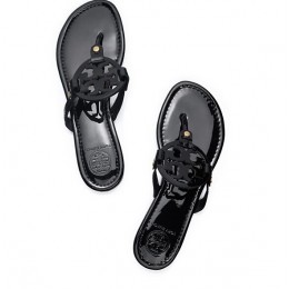 Tory Burch Miller Patent Sandal Black