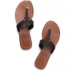 Tory Burch Moore Flat Thong Sandal Black