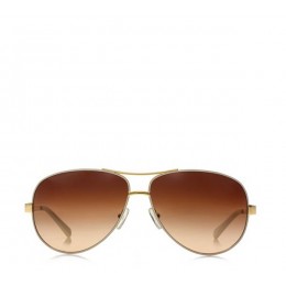 Tory Burch T-Print Aviator Sunglasses Ty Ivory Gold
