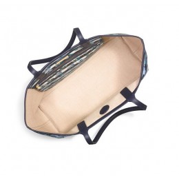 Tory Burch Kerrington Shopper Engineered Primula Stripe Large