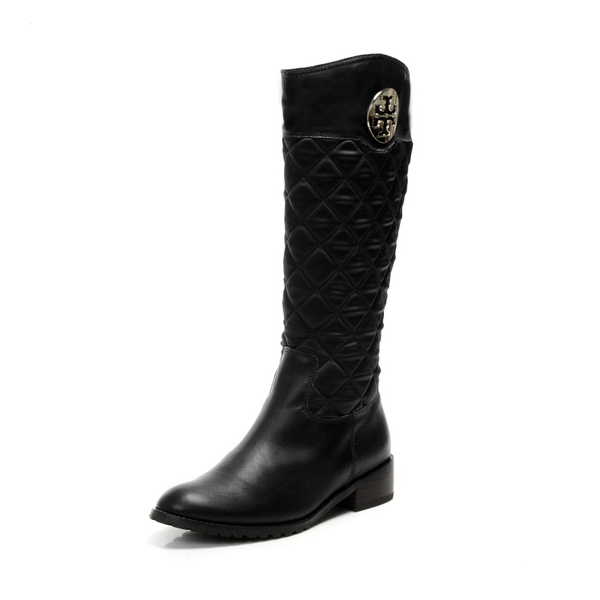Tory Burch Rowan Quilted Boot Black