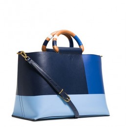 Tory Burch Color-Block Tote Tory Navy