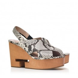 Tory Burch Infinity T Crisscross Clog Sandal Roccia