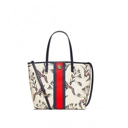 Tory Burch Kerrington Stripe Square Tote Cape Floral