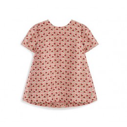 Tory Burch Silk Gazar Top Bloom Doves A