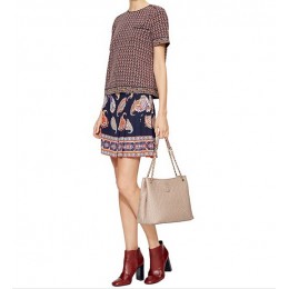 Tory Burch Marion Quilted Chain-Shoulder Slouchy Tote Jitney Green