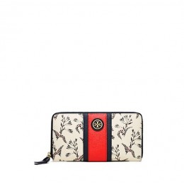 Tory Burch Kerrington Zip Continental Wallet Cape Floral Slg