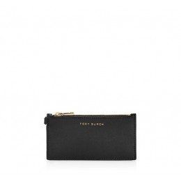 Tory Burch York Zip Card Case Black