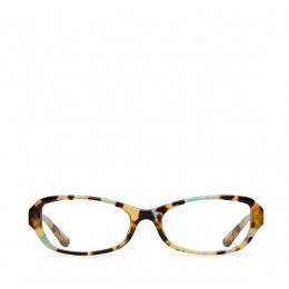 Tory Burch Rectangle Eyeglasses Ty Blue Tortoise