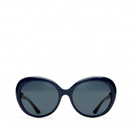 Tory Burch Wood-Temple Butterfly Sunglasses Ty Navy Drk Tort