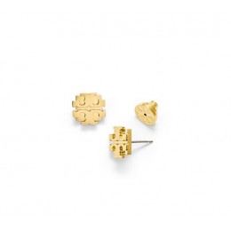 Tory Burch Large T-Logo Stud Earring Gold