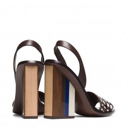 Tory Burch Padlock Sandal Coconut New Ivory Tory Navy Coconut