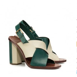 Tory Burch Bleecker Slingback Sandal Landscape Dulce De Leche