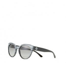 Tory Burch Mirror-T Round Sunglasses Ty Greyhorn Grey