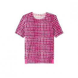 Tory Burch Printed Crewneck Sweater Pink Sonda A