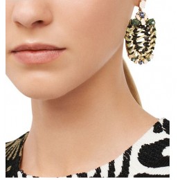Tory Burch Formosa Drop Earring Natural Worn Gold