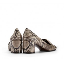 Tory Burch Snake-Print Bond Pump Natural Roccia