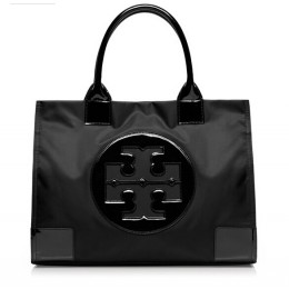 Tory Burch Ella Nylon Tote Black Black