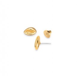 Tory Burch Mikah Stud Earring Shiny Brass