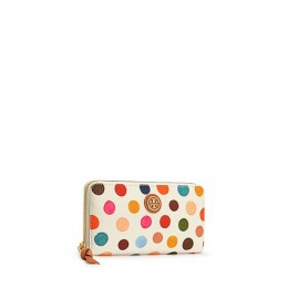 Tory Burch Kerrington Zip Continental Wallet Multi Dot