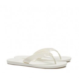 Tory Burch Logo Jelly Thong Sandal Ivory