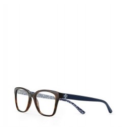 Tory Burch Square Eyeglasses Ty Dark Tort Navy