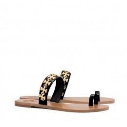 Tory Burch Val Flat Sandal Black