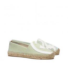 Tory Burch Lonnie Flat Espadrille Skylark Citrus Ivory Royal Tan