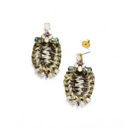 Tory Burch Formosa Drop Earring Natural Worn Gold