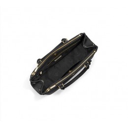 Tory Burch Robinson Mini Double-Zip Tote Black