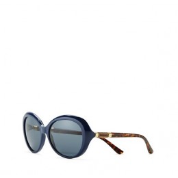 Tory Burch Wood-Temple Butterfly Sunglasses Ty Navy Drk Tort