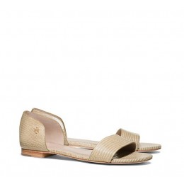 Tory Burch Savannah Flat Sandal Trench Tan