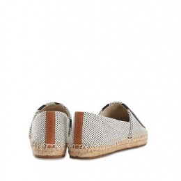 Tory Burch Lonnie Flat Espadrille Black-Ecru Black