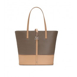 Tory Burch Toggle Tote French Gray Vachetta