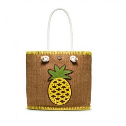 Tory Burch Knotted Pineapple Tote Natural