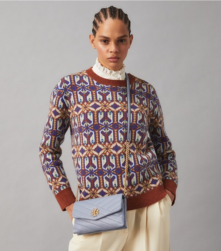 Kira Chevron Chain Wallet