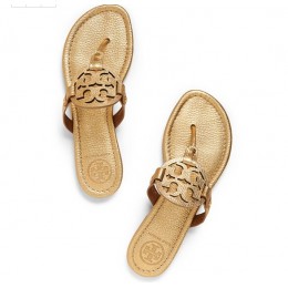Tory Burch Miller Metallic Sandal Gold