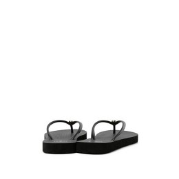 Tory Burch Thin Enamel Flip-Flop Black