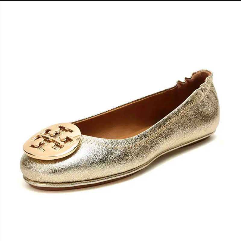 Minnie Travel Ballet Flat Leather