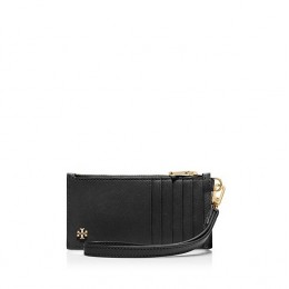 Tory Burch York Zip Card Case Black