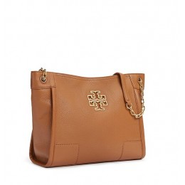 Tory Burch Britten Small Slouchy Tote Bark